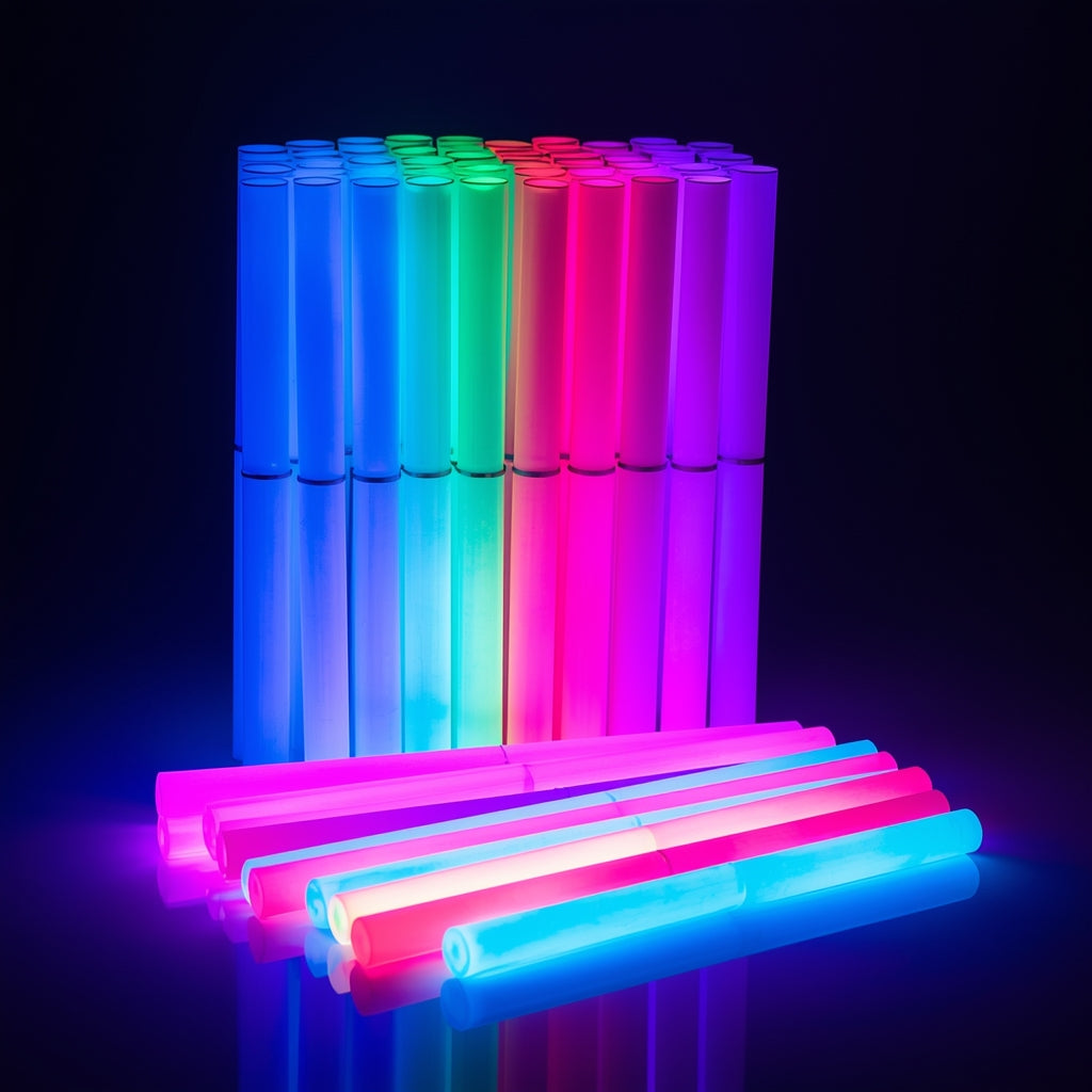 Party City LED Foam Light Up Glow Sticks