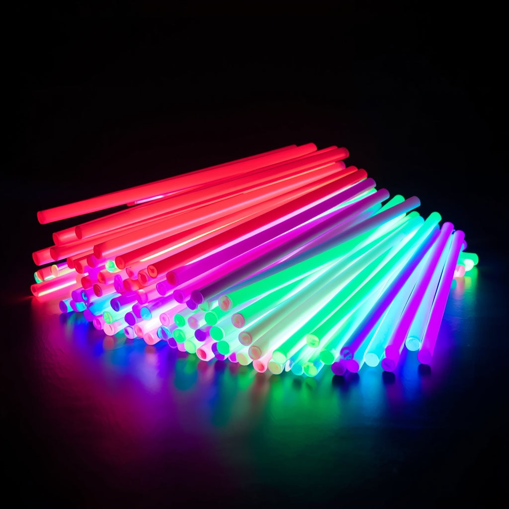 Party City LED Foam Light Up Glow Sticks